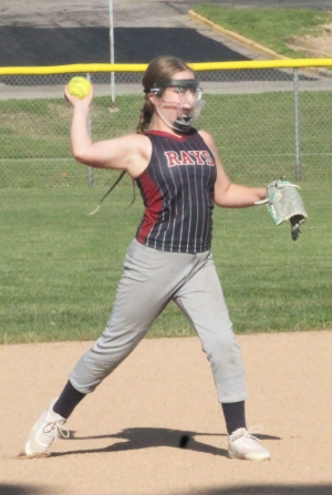 The U-10 and U-12 teams for Reedsburg Area Youth Softball both hosted Wisconsin Dells recently in action at Nishan Park. (Photos by Troy Matz)